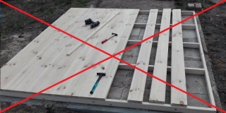 Réduction sur le prix pour la suppression du plancher 3x3,6m